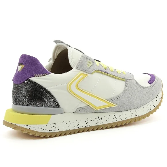 Zero Cent Cinq Runnix Trim Sneakers Grey Yellow Women's 37 - Picture 2 of 10